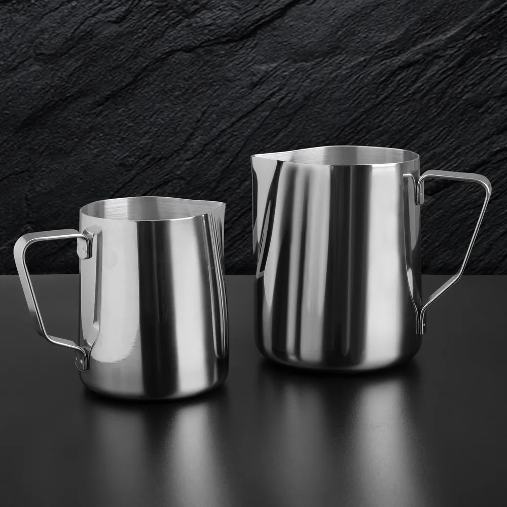400/800ML Stainless Steel Coffee Foamer Double Mesh Milk Creamer Manual Milk Frother Coffee Mixer milk pitcher Kitchen Tools