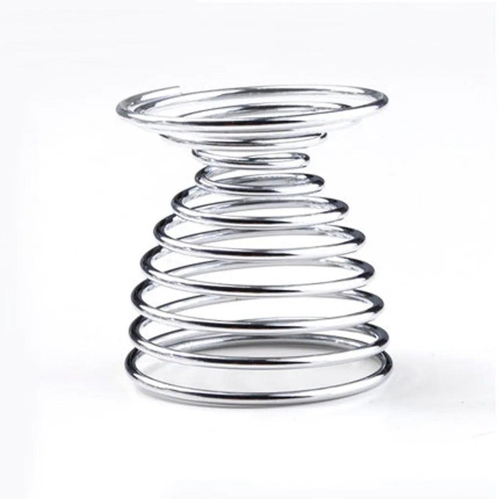 Stainelss Steel Spring Wire Tray Egg Cup Boiled Eggs Holder Stand Storage  Metal Egg Cup Spiral Spring Holder Kitchen Breakfast