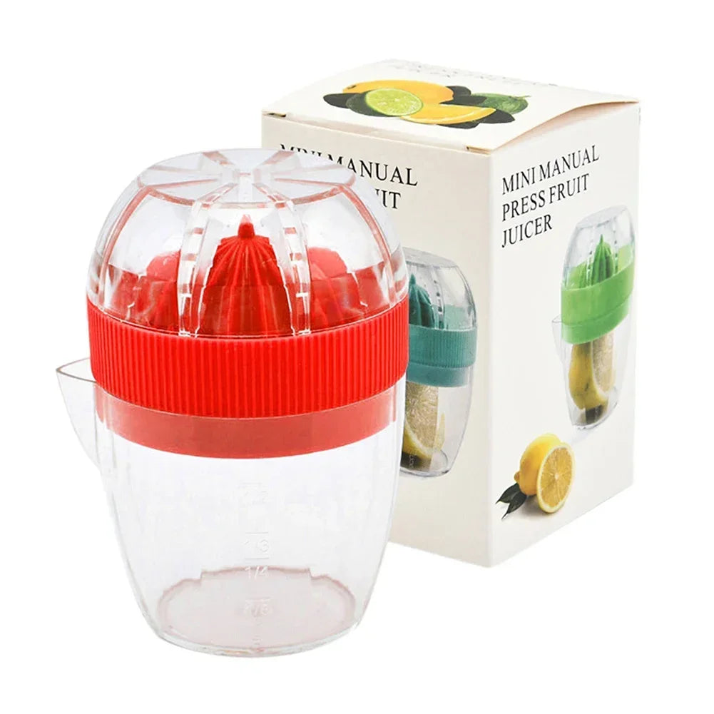 Hand Fruit Juice Cup Plastic Orange Lemon Squeezer Mini Food Processor Kitchen Accessories Juice Citrus Lemon Manual Fruit Press