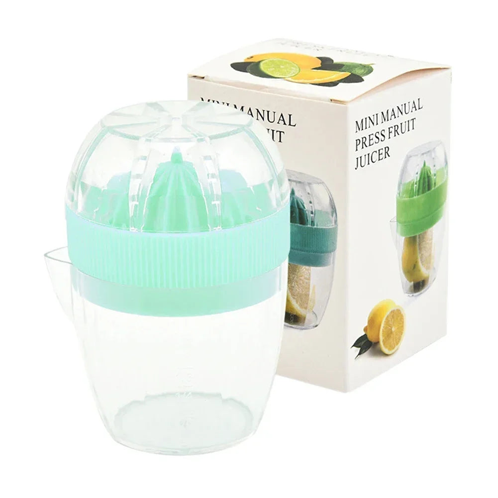 Hand Fruit Juice Cup Plastic Orange Lemon Squeezer Mini Food Processor Kitchen Accessories Juice Citrus Lemon Manual Fruit Press