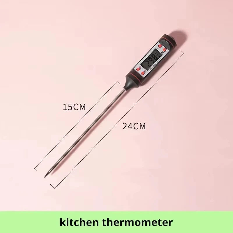 Food Baking Digital Kitchen Thermometer Electronic Probe Type Liquid Barbecue BBQ Temperature Measuring Pen