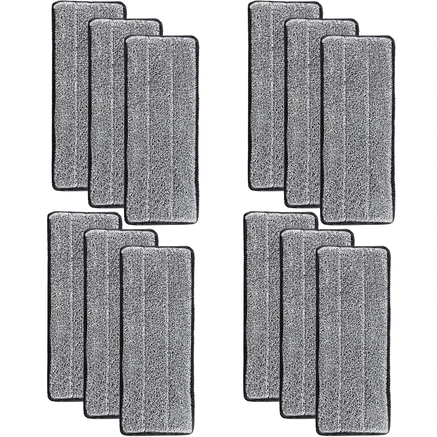 3-12pcs Microfiber Mop Pad Replacement Head Floor Cleaning Cloth Pads Flat Squeeze Hand Free Wringing Tools for Home, Kitchen