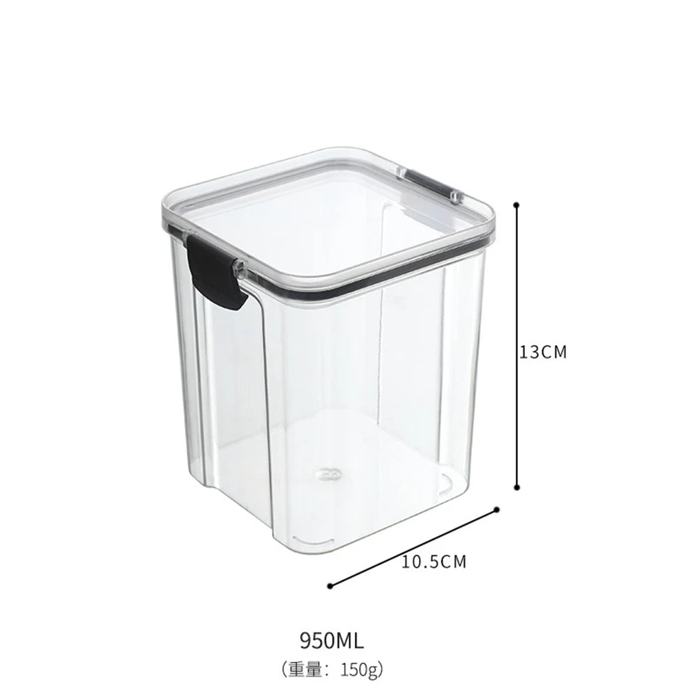 Food Storage Box Kitchen Containers Plastic Box Jars for Bulk Cereals Refrigerator Organizers for Pantry Organizer Jars With Lid