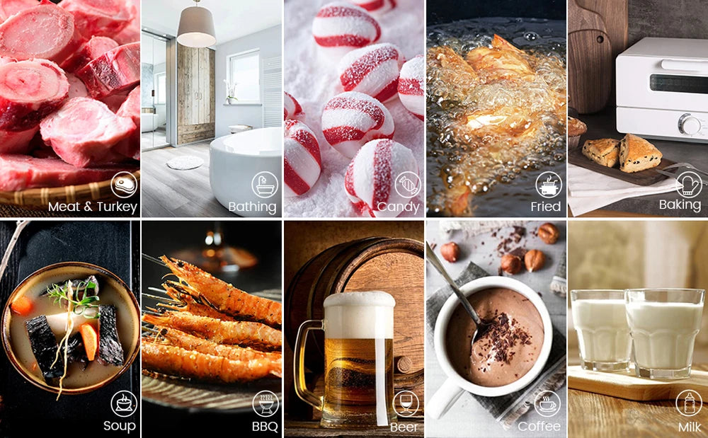 Food Baking Digital Kitchen Thermometer Electronic Probe Type Liquid Barbecue BBQ Temperature Measuring Pen
