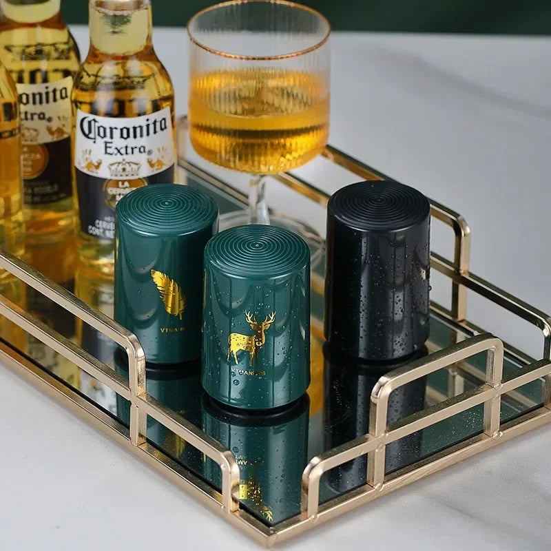 Creative Magnetic Automatic Beer Bottle Opener Kitchen Press Lid Stainless Steel Bottle Opener Tools Portable Bar Gadgets