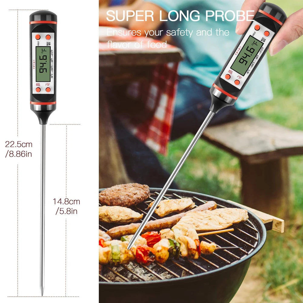 Food Baking Digital Kitchen Thermometer Electronic Probe Type Liquid Barbecue BBQ Temperature Measuring Pen