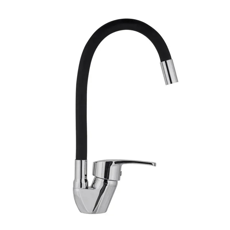 Kitchen Sink Faucet Hot and Cold Water Mixer Tap 360 Degree Rotating Flexible Hose Tap Deck Mount Single Hole  Faucet Kitchen