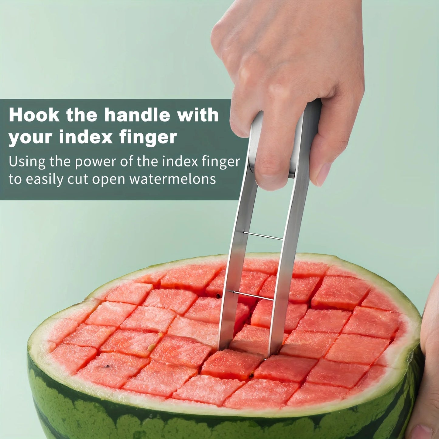 Watermelon Artifact Slicing Knife Stainless Steel Knife Corer Fruit And Vegetable Tools Watermelon Clip kitchen Accessories