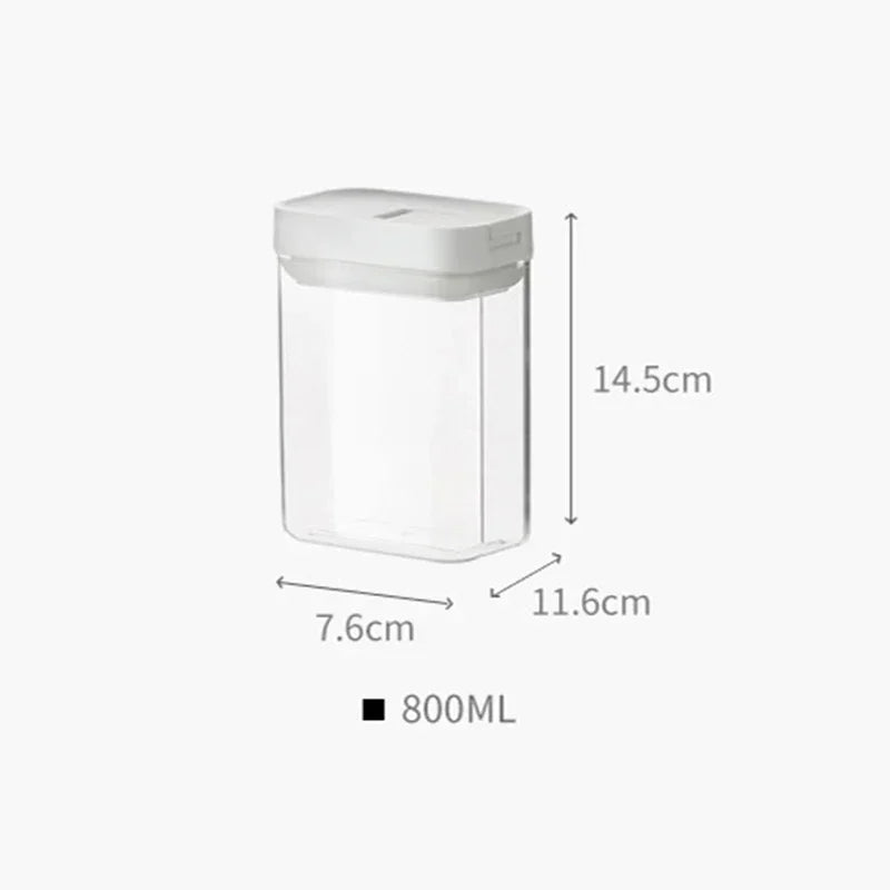 Pasta Storage Box Transparent Plastic Grain Seal Tank Spaghetti Storage Container Moisture-Proof Snack Jar Kitchen Food Tank