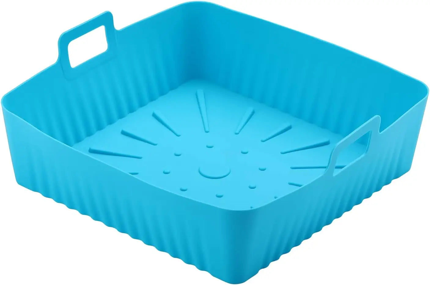 Air Fryer Silicone Liner Reusable Square Air Fryer Easy To Clean Oven Tray Heat Resistant Food Baking Kitchen Accessories