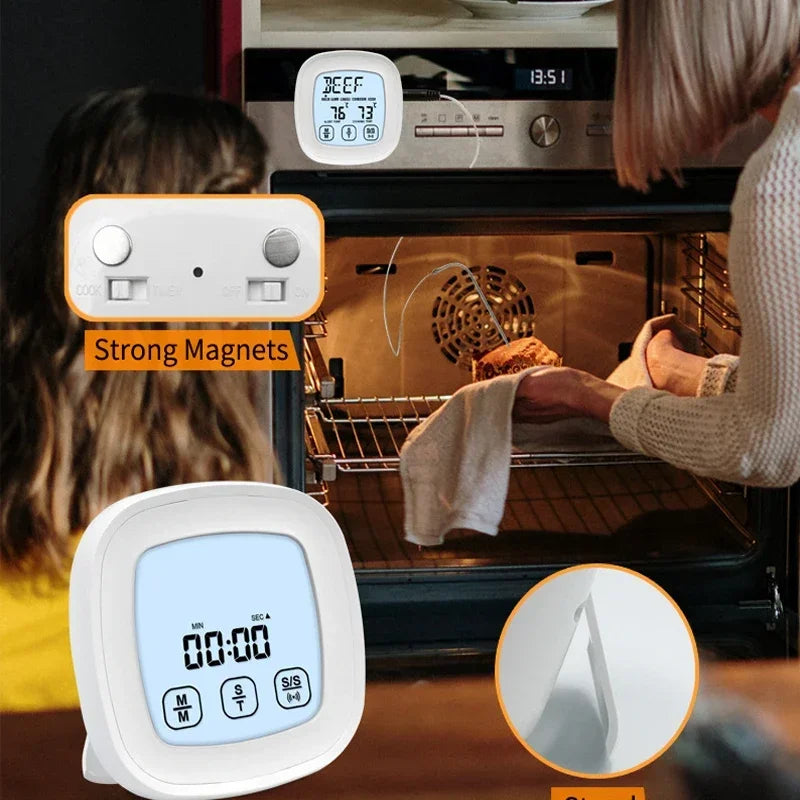 Digital LCD Thermometer Kitchen Cooking Food BBQ Meat Temperature Sensor -20 to 300 Celsius Probe Oven Temperature Meter Tool