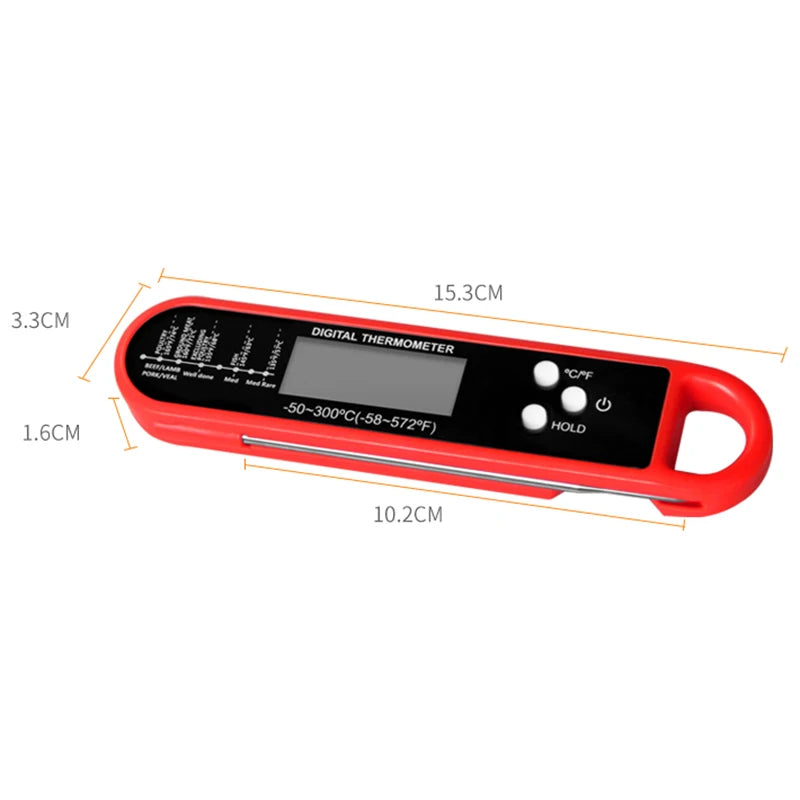 Meat Thermometer Digital - Instant Read Food Thermometer for Cooking Grilling Air Fryer Griddle Probe Kitchen Gadgets Essentials