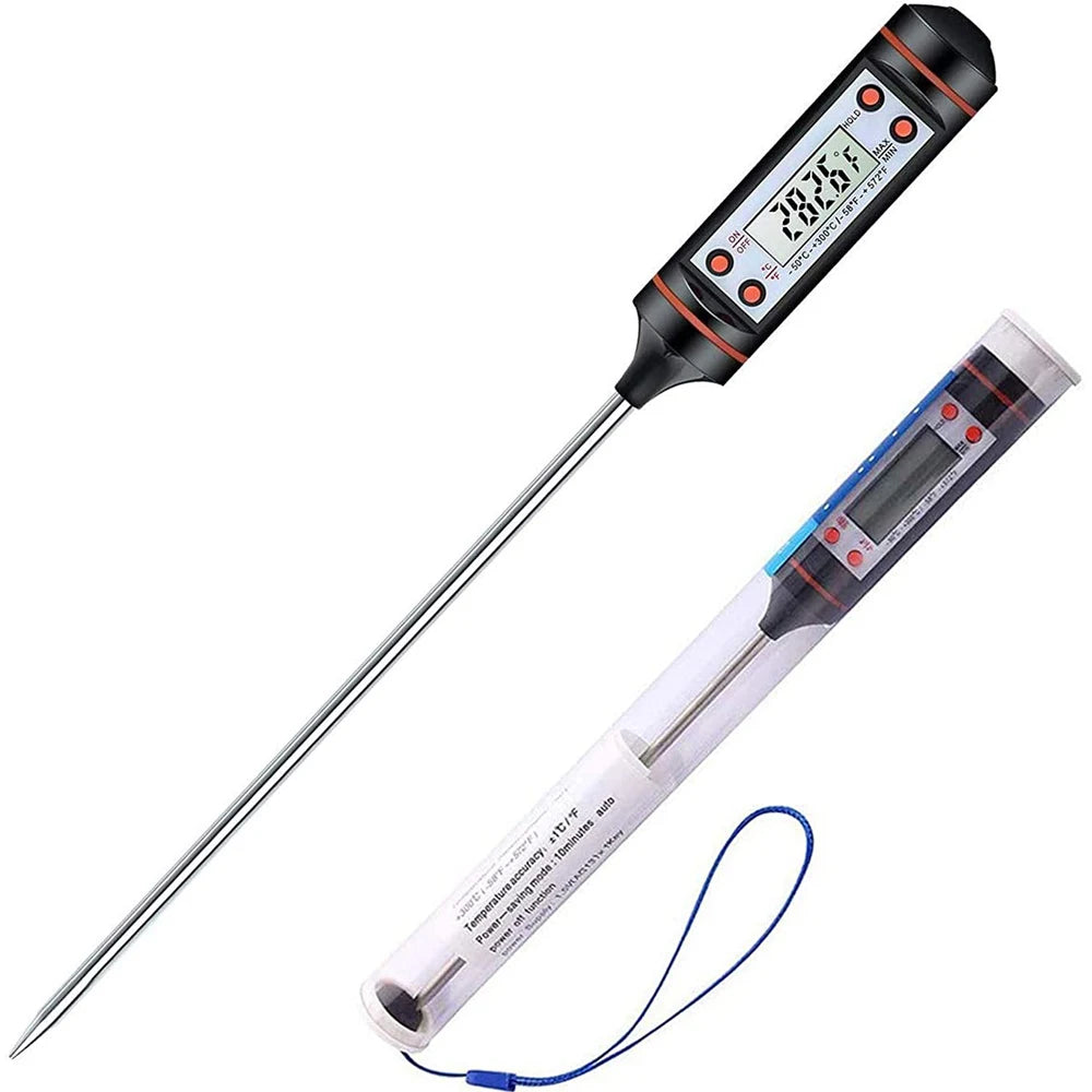 Food Baking Digital Kitchen Thermometer Electronic Probe Type Liquid Barbecue BBQ Temperature Measuring Pen