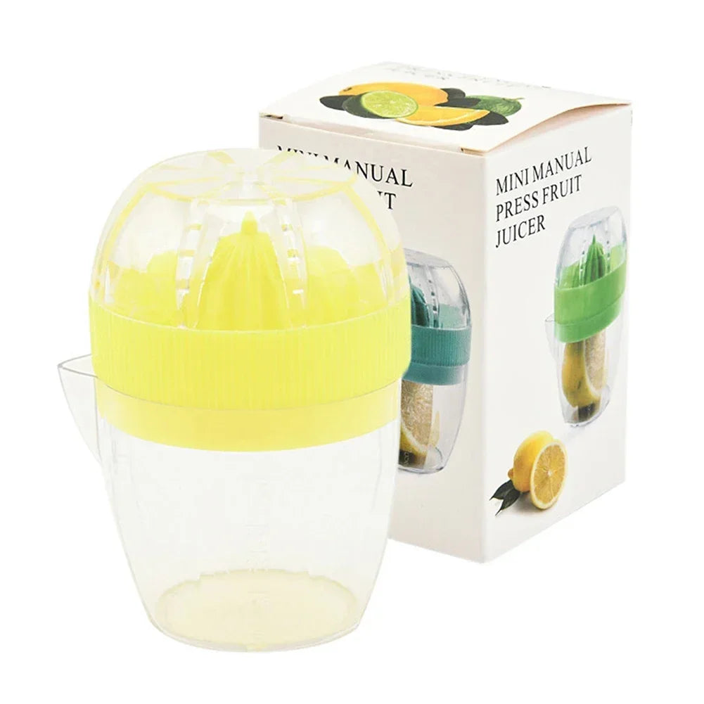 Hand Fruit Juice Cup Plastic Orange Lemon Squeezer Mini Food Processor Kitchen Accessories Juice Citrus Lemon Manual Fruit Press