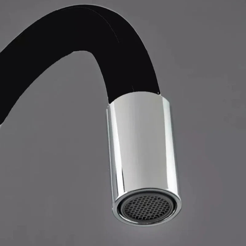 Kitchen Sink Faucet Hot and Cold Water Mixer Tap 360 Degree Rotating Flexible Hose Tap Deck Mount Single Hole  Faucet Kitchen