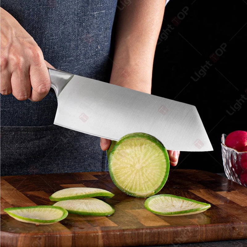Japanese Kitchen Knives Stainless Steel Professional Chef Knife  Cleaver Santoku Knife Fruit Slicing Utility Knife Cooking Tools