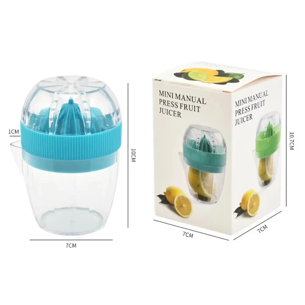 Hand Fruit Juice Cup Plastic Orange Lemon Squeezer Mini Food Processor Kitchen Accessories Juice Citrus Lemon Manual Fruit Press