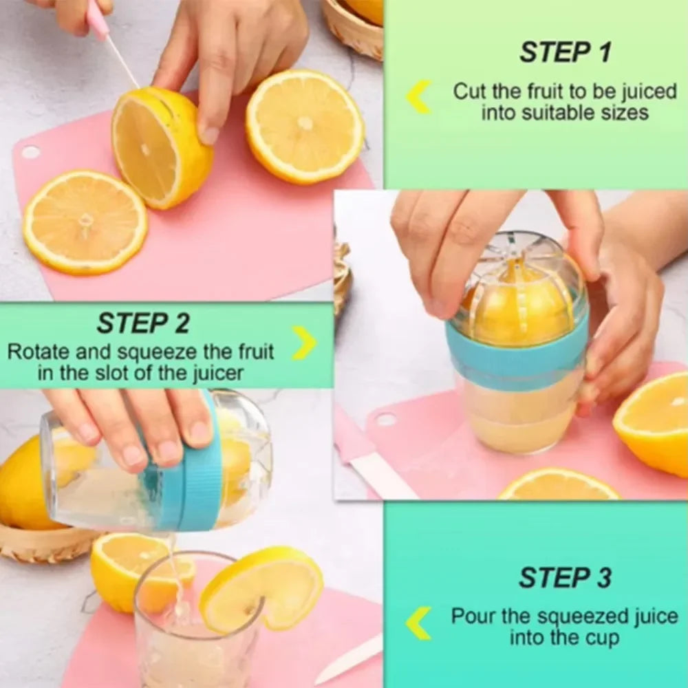 Hand Fruit Juice Cup Plastic Orange Lemon Squeezer Mini Food Processor Kitchen Accessories Juice Citrus Lemon Manual Fruit Press