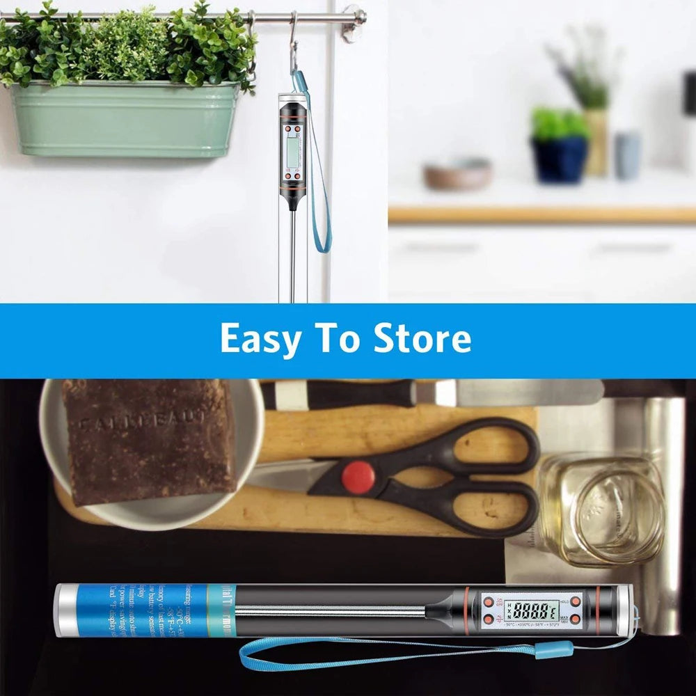 Food Baking Digital Kitchen Thermometer Electronic Probe Type Liquid Barbecue BBQ Temperature Measuring Pen