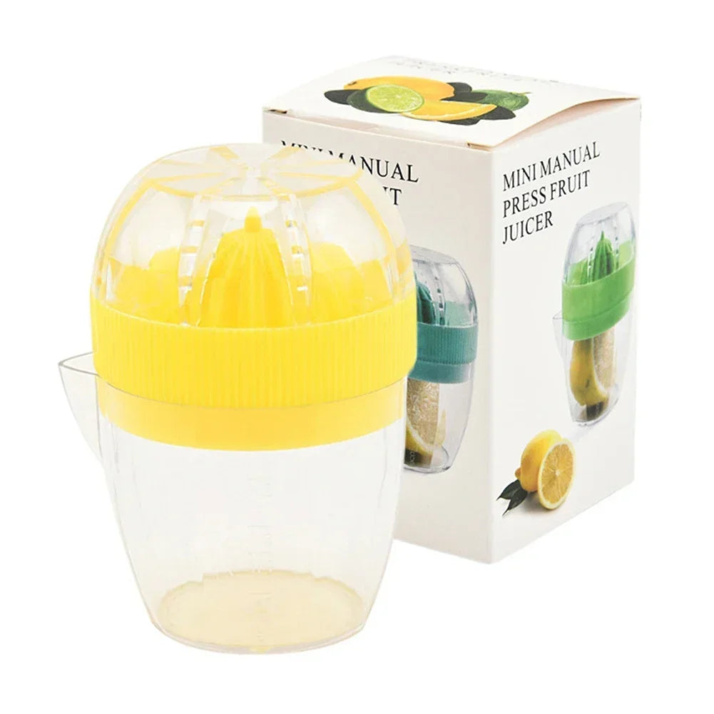 Hand Fruit Juice Cup Plastic Orange Lemon Squeezer Mini Food Processor Kitchen Accessories Juice Citrus Lemon Manual Fruit Press