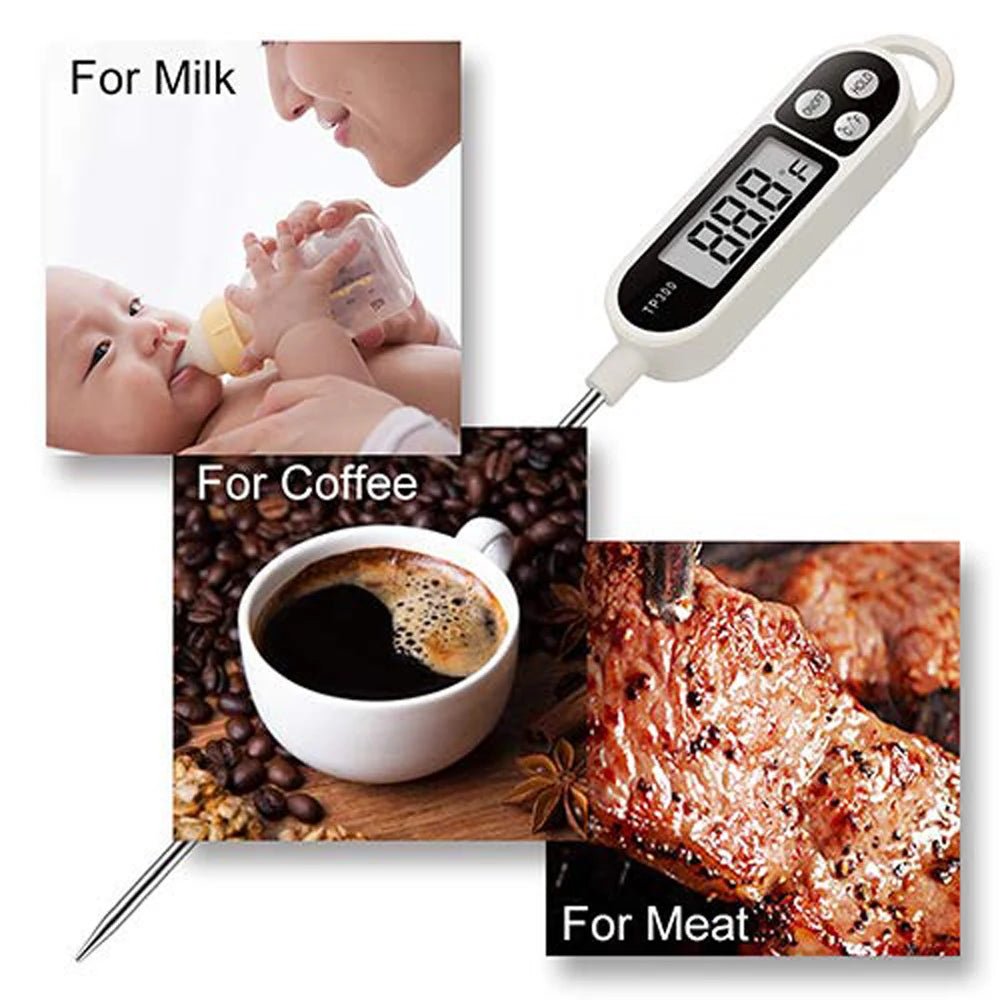 Food Baking Digital Kitchen Thermometer Electronic Probe Type Liquid Barbecue BBQ Temperature Measuring Pen