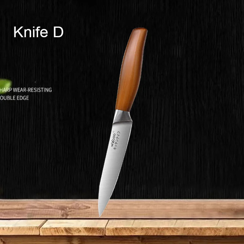 Japanese Kitchen Knives Stainless Steel Professional Chef Knife  Cleaver Santoku Knife Fruit Slicing Utility Knife Cooking Tools
