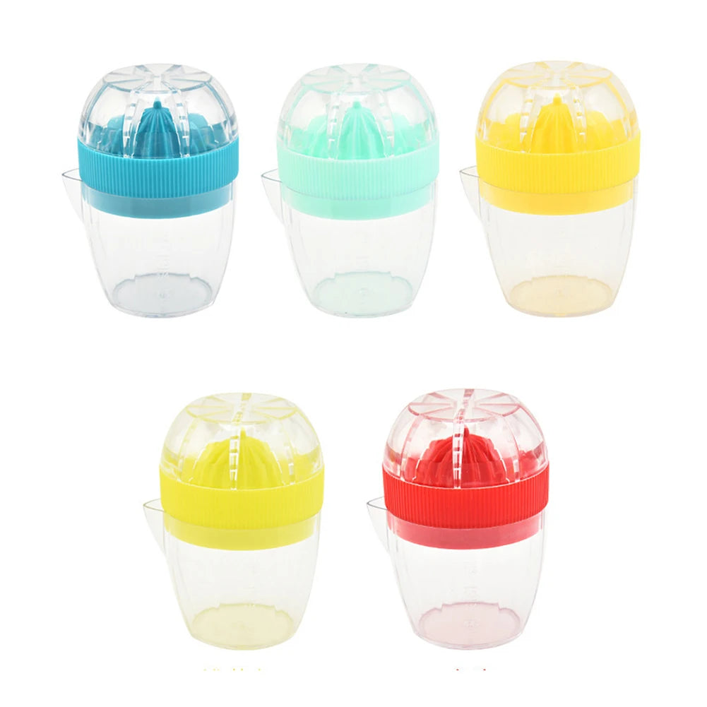 Hand Fruit Juice Cup Plastic Orange Lemon Squeezer Mini Food Processor Kitchen Accessories Juice Citrus Lemon Manual Fruit Press