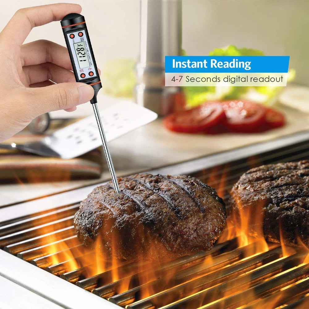 Food Baking Digital Kitchen Thermometer Electronic Probe Type Liquid Barbecue BBQ Temperature Measuring Pen