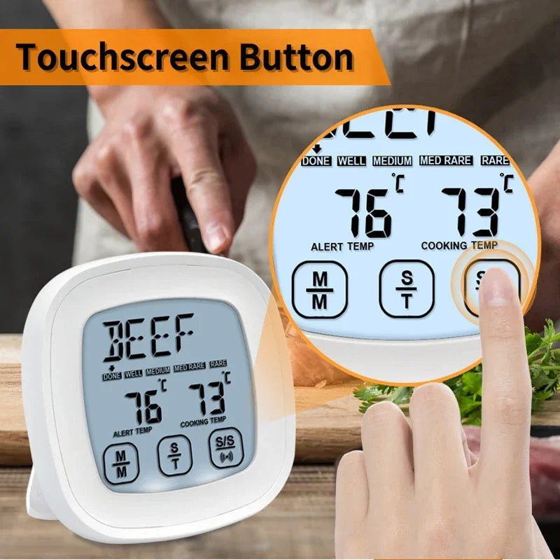 Digital LCD Thermometer Kitchen Cooking Food BBQ Meat Temperature Sensor -20 to 300 Celsius Probe Oven Temperature Meter Tool