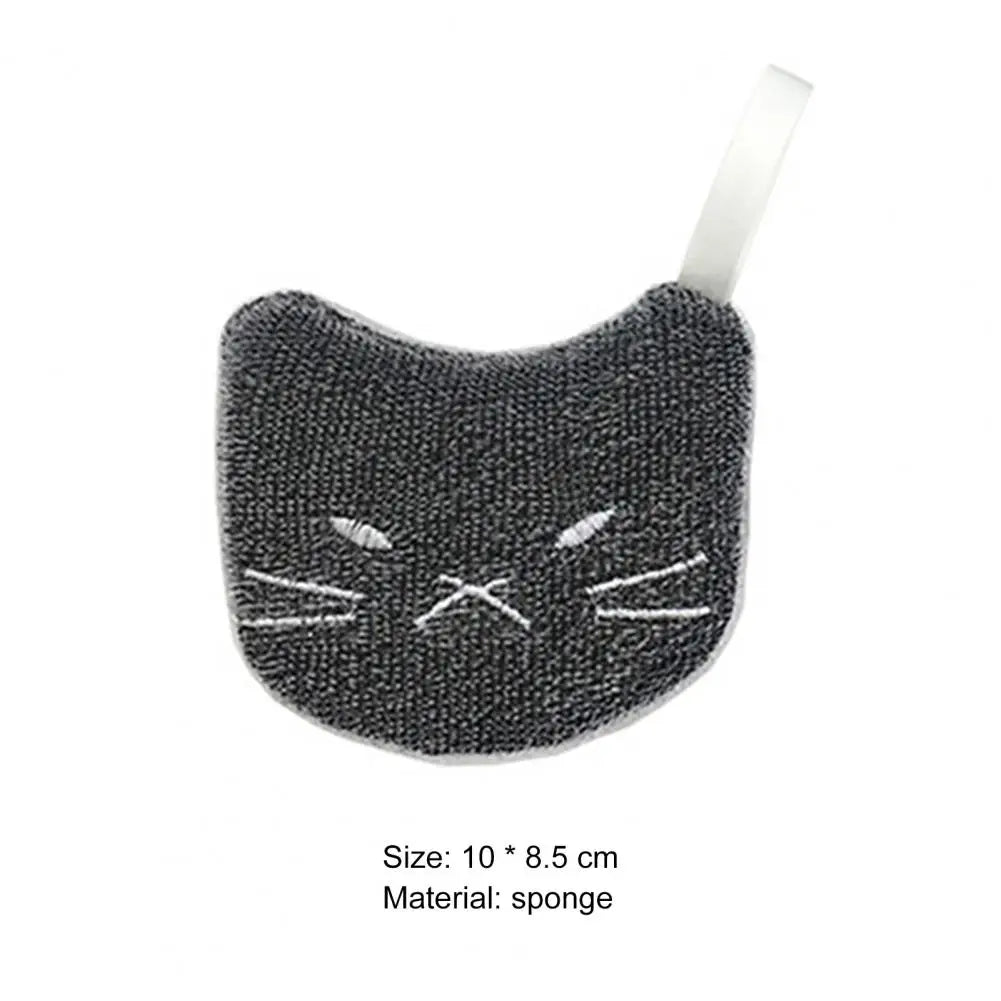 Cartoon Sponge Dish Cloths 4Pcs/Set Cleansing Sponge Kitchen Cleaning Tools Multifunctional Dishwashing Sponge Cute Pot Brush