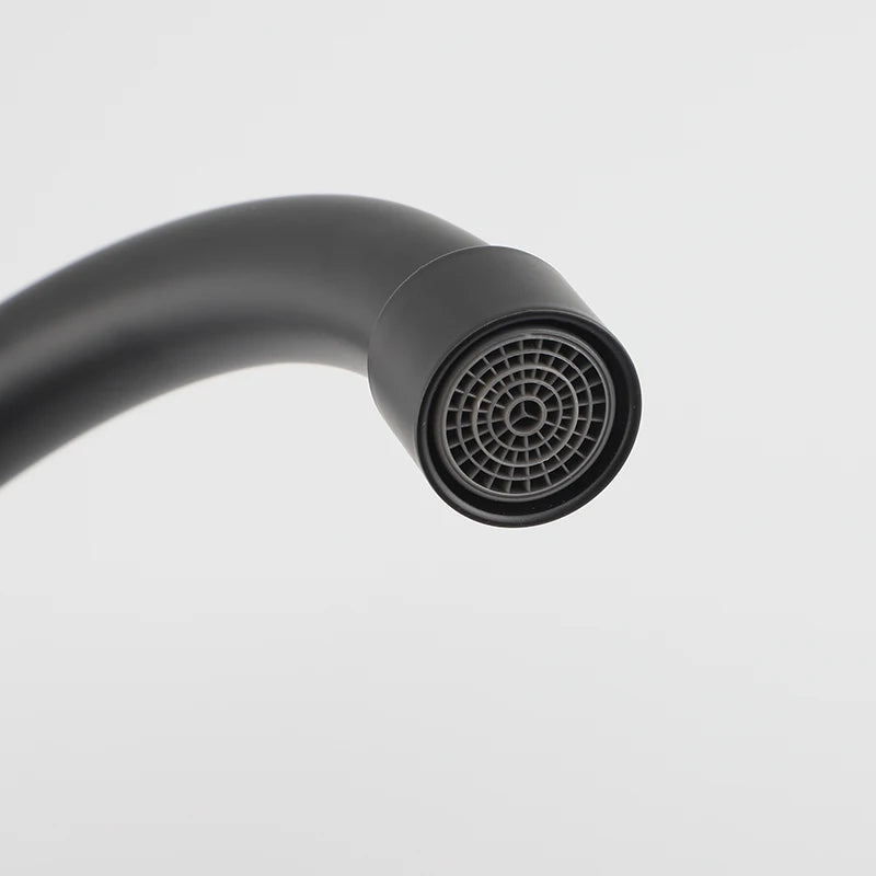 Kitchen Faucet Plastic Steel Sink Faucet Black Single Cold Water Tap Wall Mounted G1/2Inch Kitchen Sink Faucet