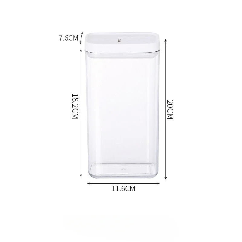 Pasta Storage Box Transparent Plastic Grain Seal Tank Spaghetti Storage Container Moisture-Proof Snack Jar Kitchen Food Tank