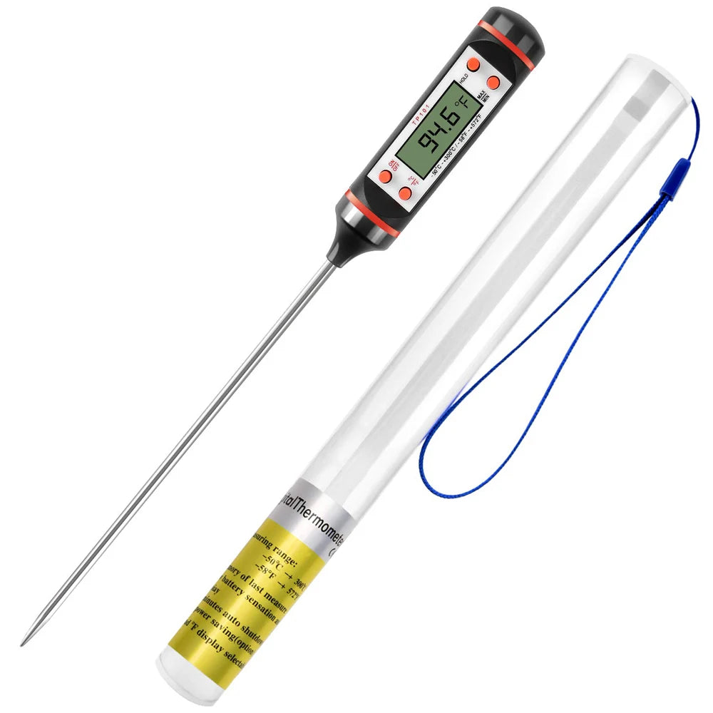Food Baking Digital Kitchen Thermometer Electronic Probe Type Liquid Barbecue BBQ Temperature Measuring Pen