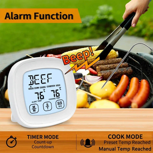 Digital LCD Thermometer Kitchen Cooking Food BBQ Meat Temperature Sensor -20 to 300 Celsius Probe Oven Temperature Meter Tool