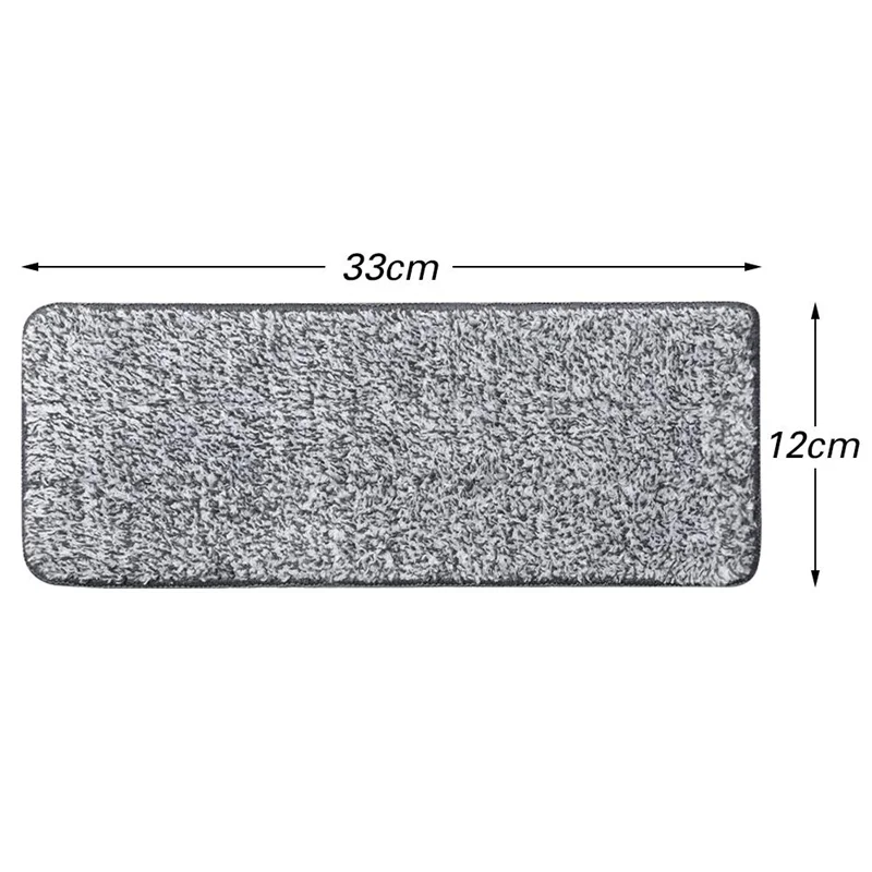 3-12pcs Microfiber Mop Pad Replacement Head Floor Cleaning Cloth Pads Flat Squeeze Hand Free Wringing Tools for Home, Kitchen