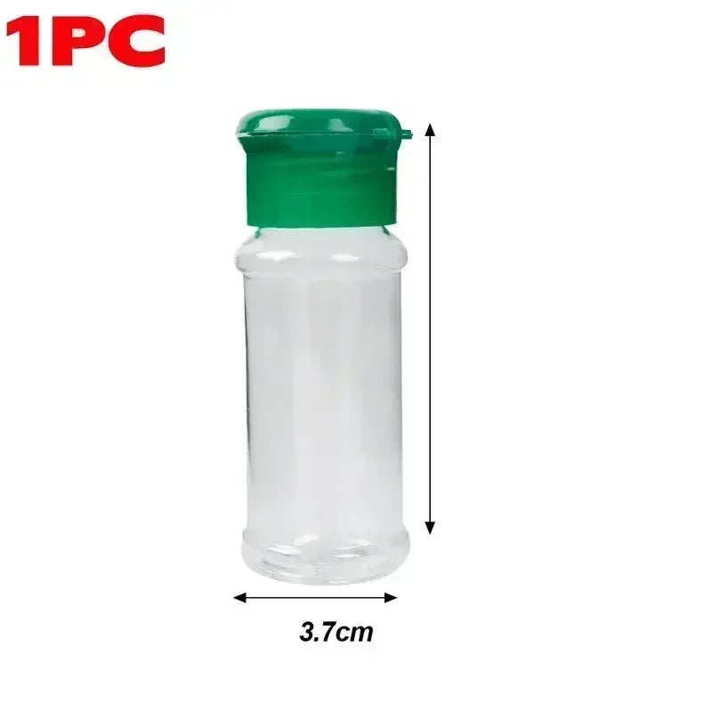 Transparent Seasoning Jars Salt Pepper Shaker Bottles Spices Storage Condiment Boxes Powder Storage Container Kitchen Gadget