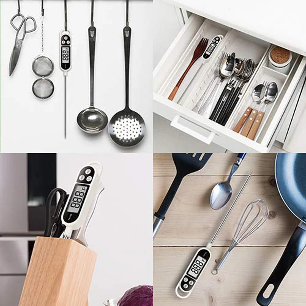 Food Baking Digital Kitchen Thermometer Electronic Probe Type Liquid Barbecue BBQ Temperature Measuring Pen