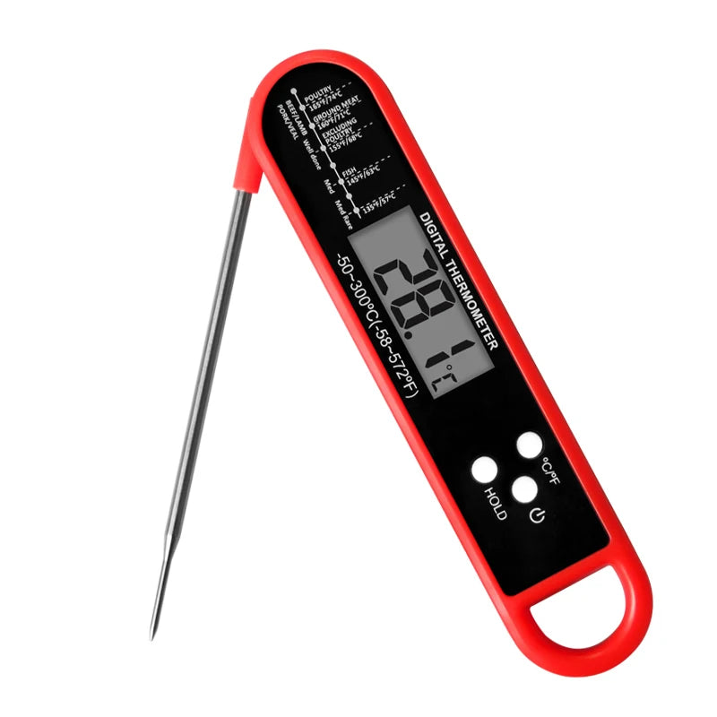 Meat Thermometer Digital - Instant Read Food Thermometer for Cooking Grilling Air Fryer Griddle Probe Kitchen Gadgets Essentials