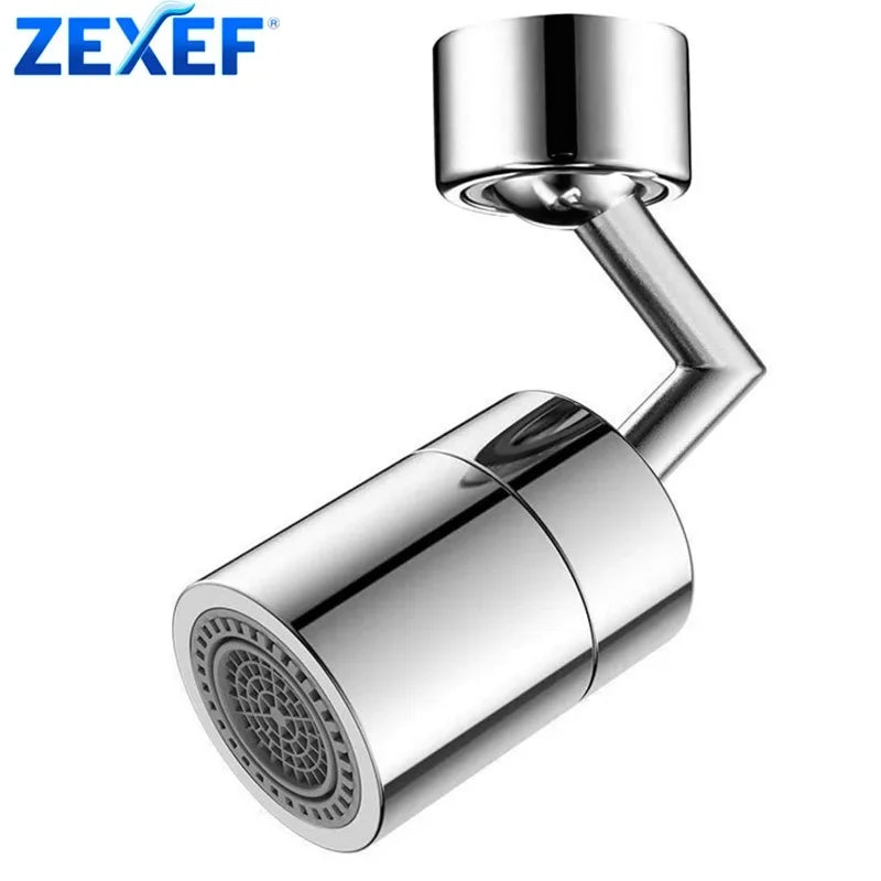 ZEXEF 720° Swivel Faucet Spray Head Kitchen Tap Aerator Bathroom Rotatable Extension Faucet Filter Nozzle Dual Mode Water Saving