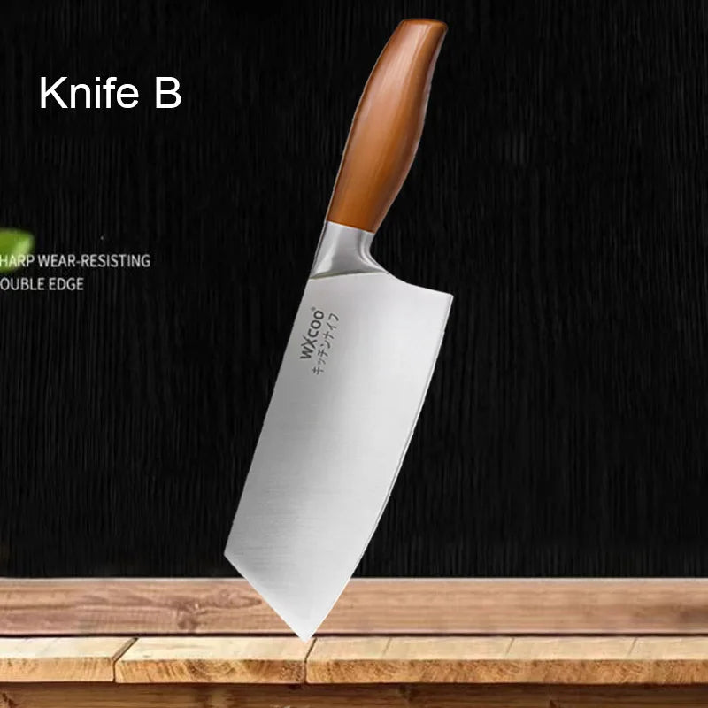 Japanese Kitchen Knives Stainless Steel Professional Chef Knife  Cleaver Santoku Knife Fruit Slicing Utility Knife Cooking Tools