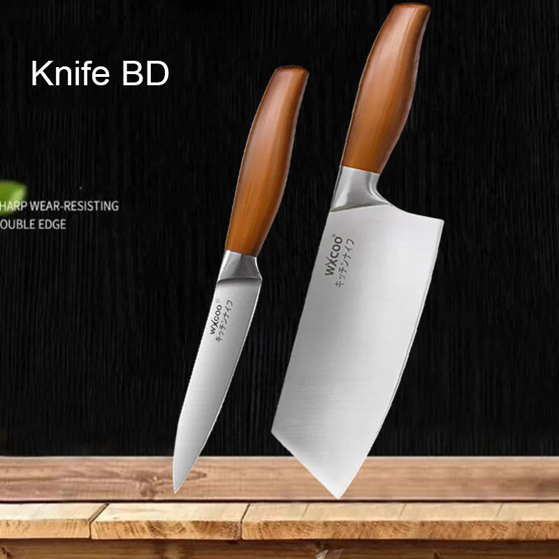 Japanese Kitchen Knives Stainless Steel Professional Chef Knife  Cleaver Santoku Knife Fruit Slicing Utility Knife Cooking Tools