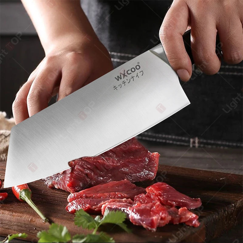 Japanese Kitchen Knives Stainless Steel Professional Chef Knife  Cleaver Santoku Knife Fruit Slicing Utility Knife Cooking Tools