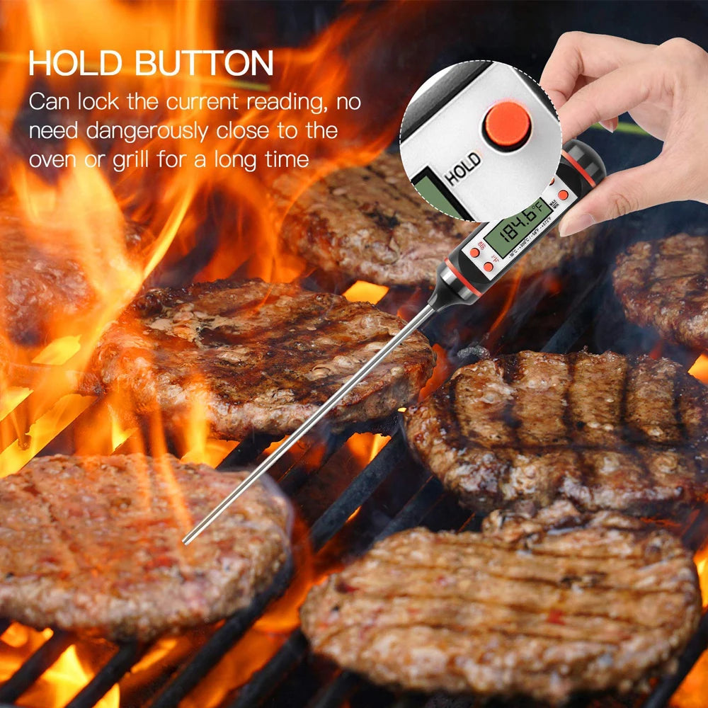 Food Baking Digital Kitchen Thermometer Electronic Probe Type Liquid Barbecue BBQ Temperature Measuring Pen