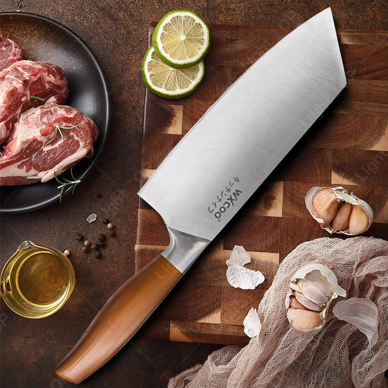 Japanese Kitchen Knives Stainless Steel Professional Chef Knife  Cleaver Santoku Knife Fruit Slicing Utility Knife Cooking Tools