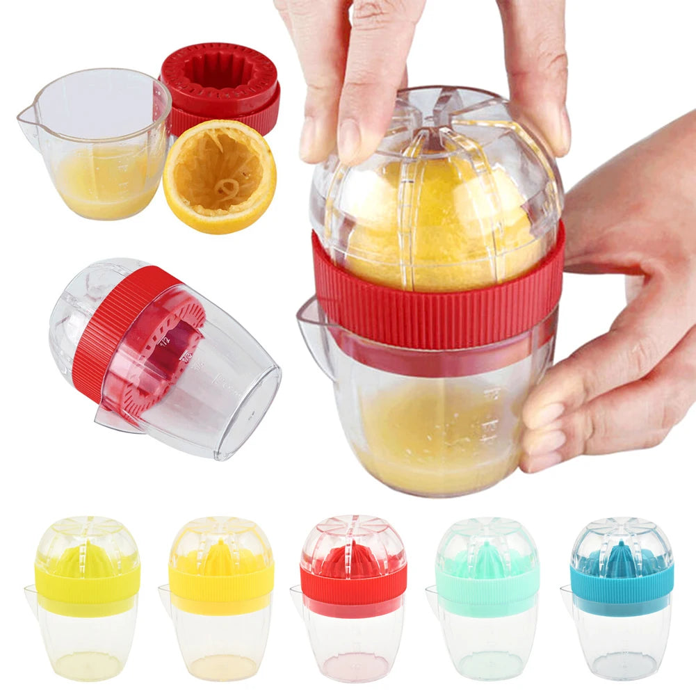 Hand Fruit Juice Cup Plastic Orange Lemon Squeezer Mini Food Processor Kitchen Accessories Juice Citrus Lemon Manual Fruit Press