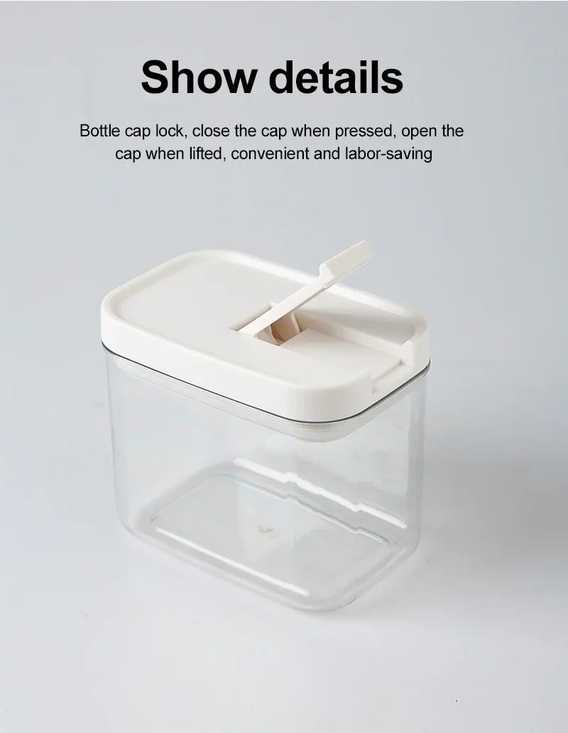Pasta Storage Box Transparent Plastic Grain Seal Tank Spaghetti Storage Container Moisture-Proof Snack Jar Kitchen Food Tank