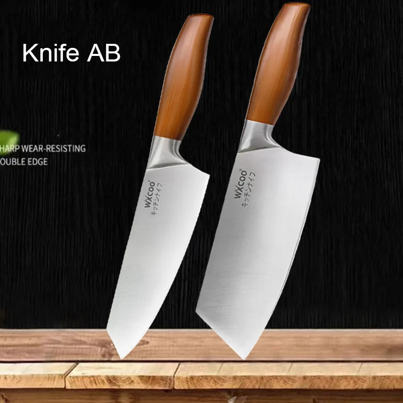 Japanese Kitchen Knives Stainless Steel Professional Chef Knife  Cleaver Santoku Knife Fruit Slicing Utility Knife Cooking Tools