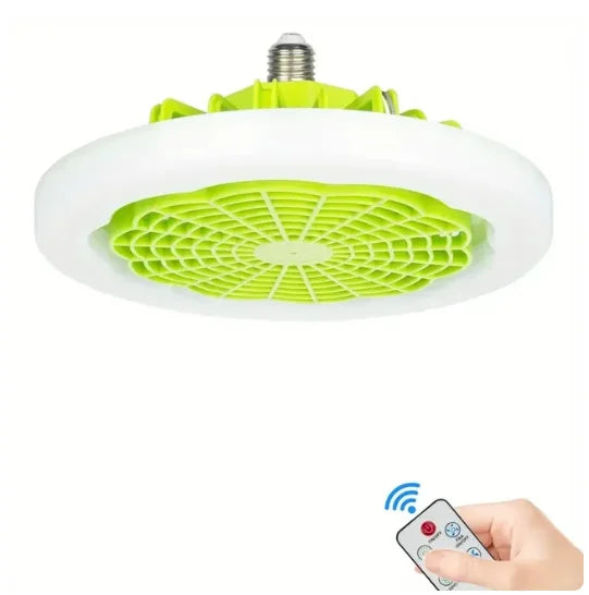 Smart remote control 3-in-1 ceiling fan light  E27 LED light 23cm universal bedroom and kitchen lamp ceiling fan