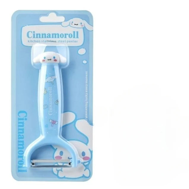 Kawaii Sanrio cartoon Hello kittykuromiMy melody cute fruit knife paring knife set kitchen dormitory knife picnic portable gift