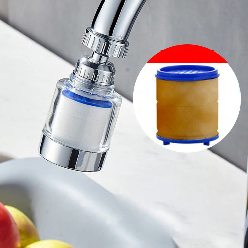 KEMAIDI Sink Filter Water Faucet, 360 ° Universal Rotating Kitchen Faucet Water Purifier for Bathroom Kitchen Faucet Extender